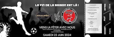 soirée fin de saison foot Aqualimba